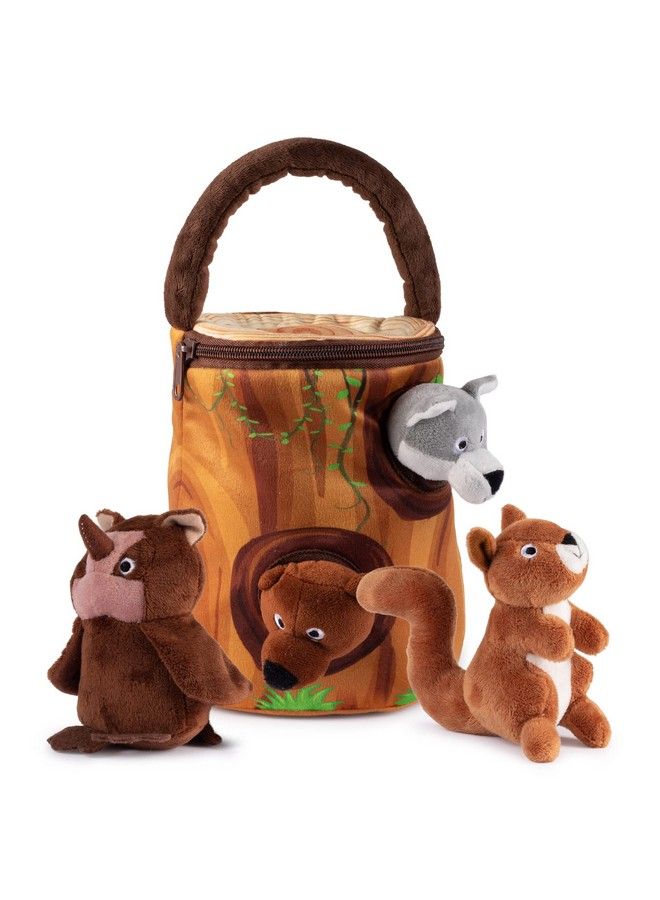 Plush Creations My Talking Plush Forest Animals Toy Set ; Includes 4 Talking Soft And Fluffy Plush Forest Animals ; A Plush Tree Shaped Carrier ; Great Gift For Baby And Toddler Boys Or Girls - Image 2