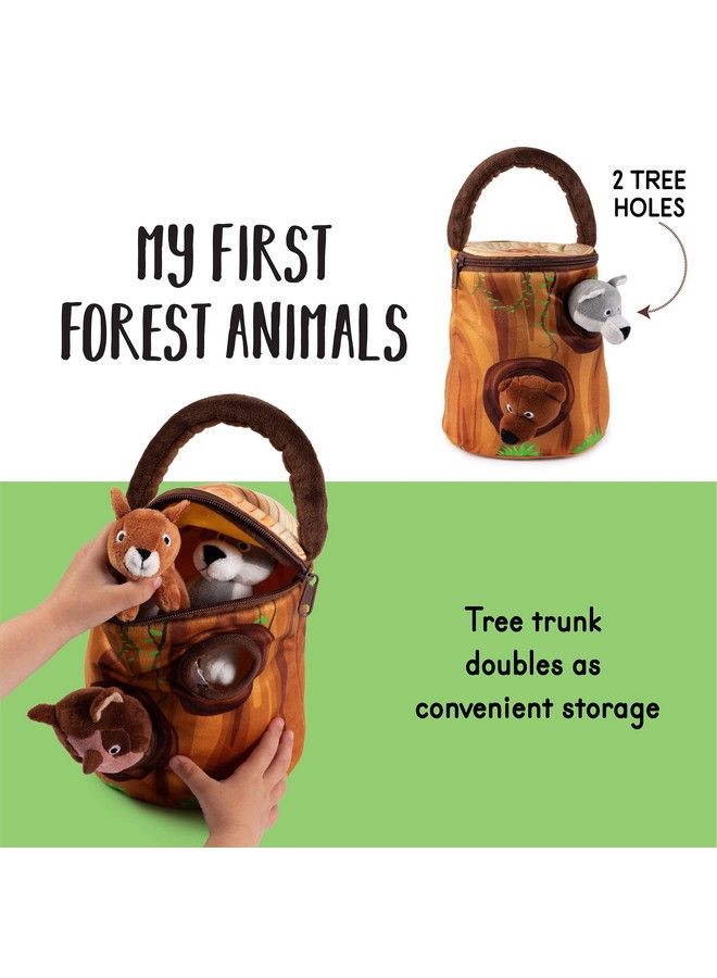 Plush Creations My Talking Plush Forest Animals Toy Set ; Includes 4 Talking Soft And Fluffy Plush Forest Animals ; A Plush Tree Shaped Carrier ; Great Gift For Baby And Toddler Boys Or Girls - Image 4