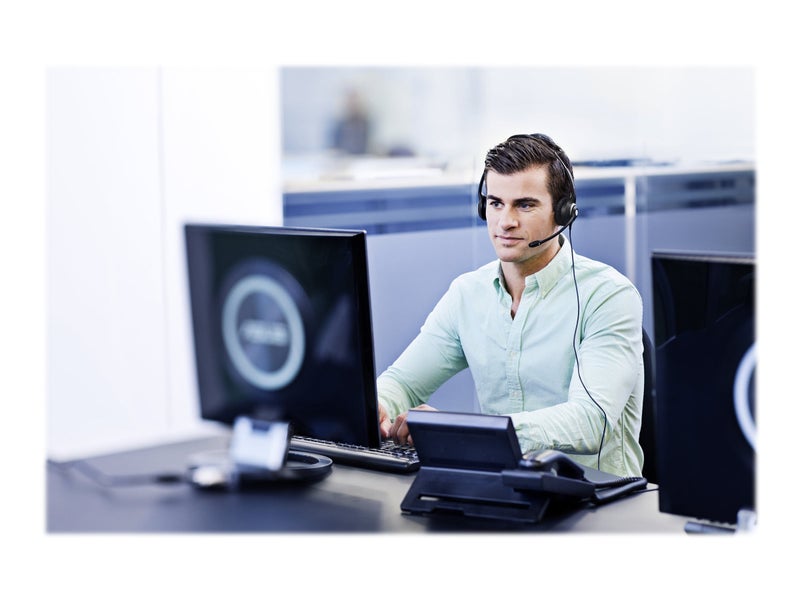 EPOS Sennheiser SC 260 USB MS II (506483) - Single-Sided Business Headset | For Skype for Business, Softphone, and PC | with HD Sound, Noise-Cancelling Microphone (Black) - Image 2