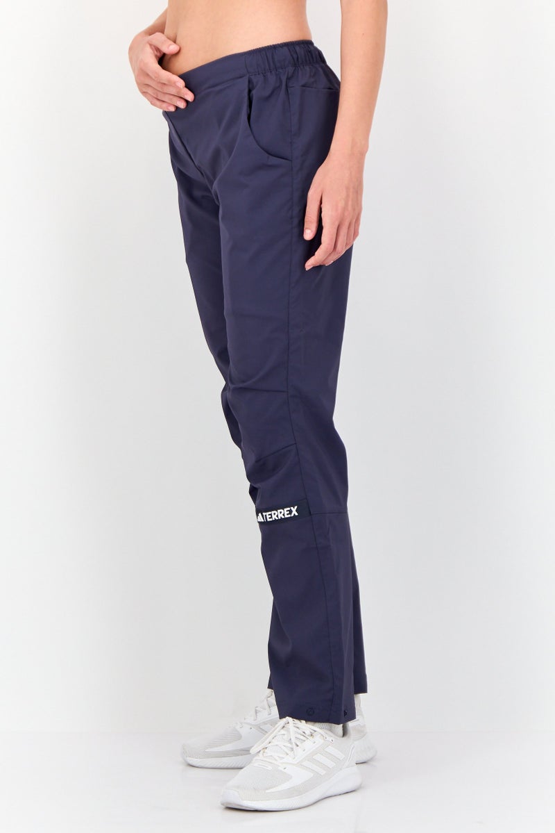 Adidas سروال رياضي نسائي مناسب للتدريب، أزرق رمادي - Image 4