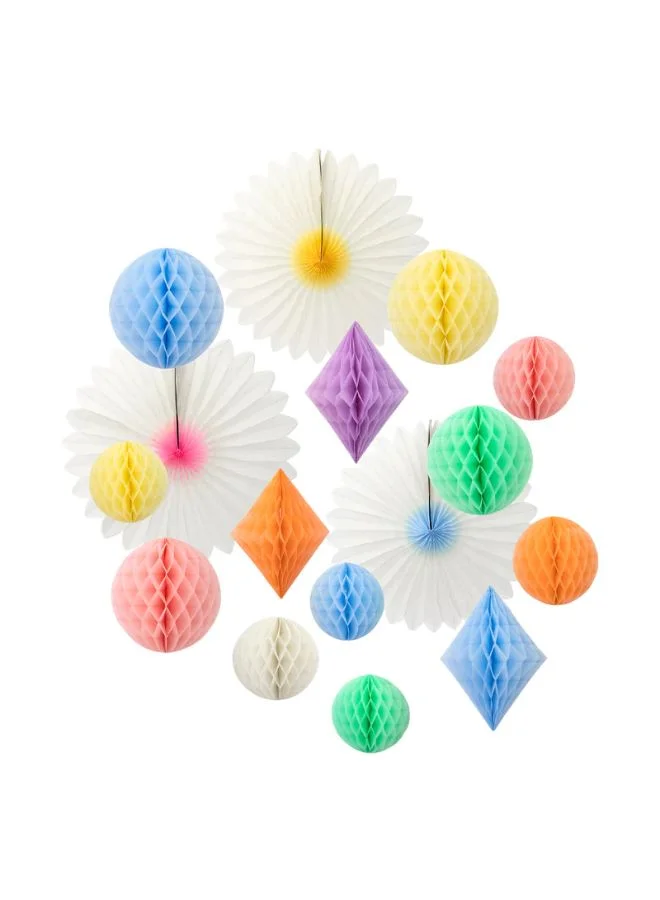 Meri Meri Pastel Honeycomb Decoration Kit