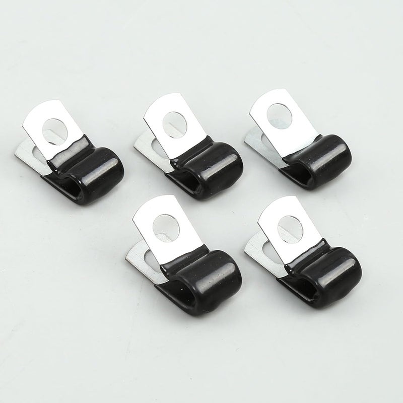 ACATMOON 5/8 inch Vinyl Coated Cable Clamp,Closed Pipe Clamp Vinyl Dipped Clamp for Wiring,Tubes(pack of 20) - Image 4