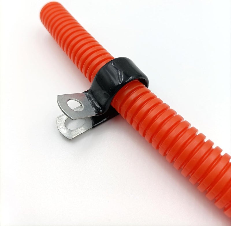 ACATMOON 5/8 inch Vinyl Coated Cable Clamp,Closed Pipe Clamp Vinyl Dipped Clamp for Wiring,Tubes(pack of 20) - Image 5