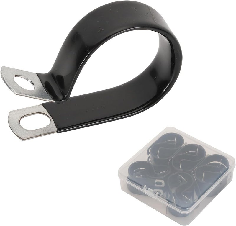 ACATMOON 5/8 inch Vinyl Coated Cable Clamp,Closed Pipe Clamp Vinyl Dipped Clamp for Wiring,Tubes(pack of 20) - Image 3