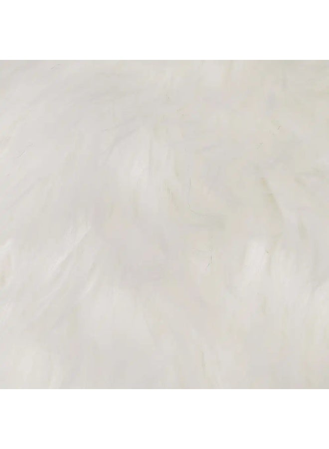 دواسة باب فرو شكل قلب، 70×80 سم - ابيض - Image 3