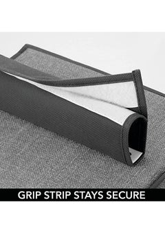 Generic Soft Fabric Closet Organizer  Holds Shoes Handbags Clutches Accessories 10 Shelf Over Rod Hanging Storage Unit Textured Print 2 Pack  - Image 3