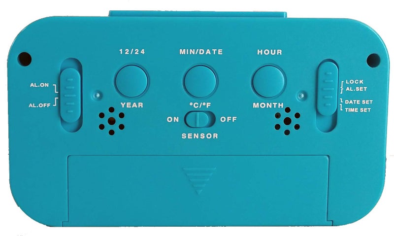 Ajanta Quartz Plastic Digital Alarm and Table clock, (13 x 8 x 4 cm, Blue ODC 210) - Image 3