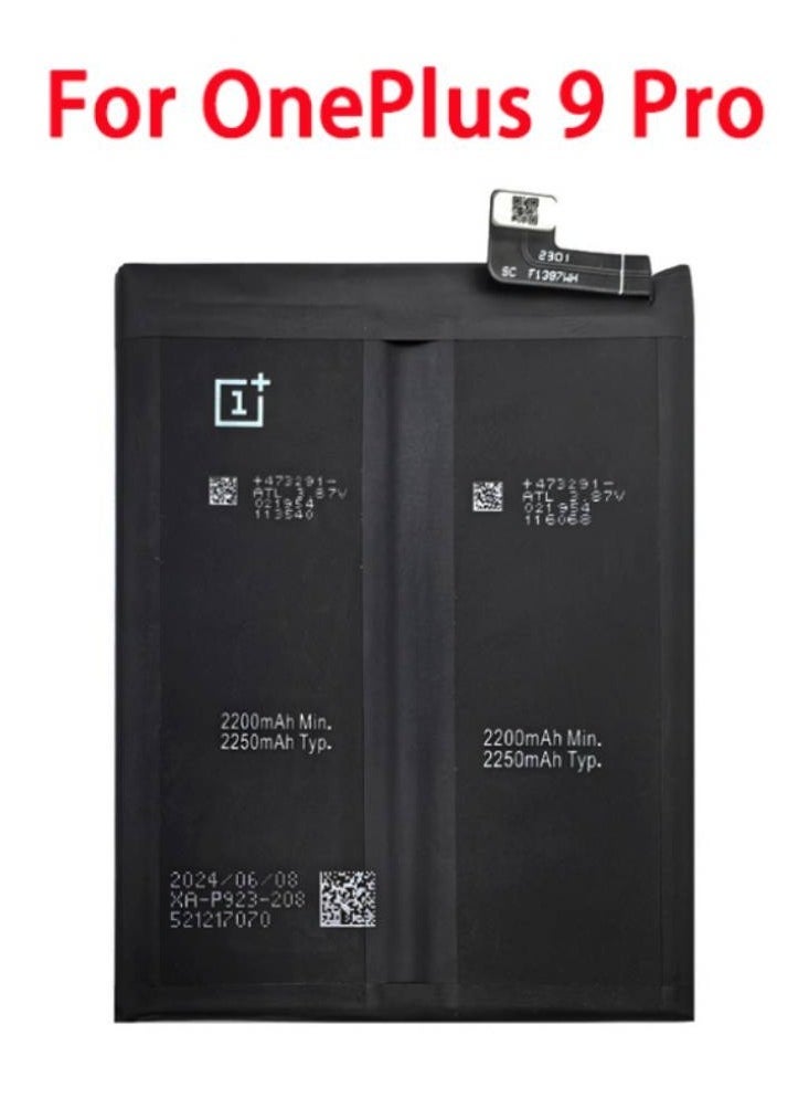 إلترازون - Replacement Internal Battery BLP827 Compatible for OnePlus 9 Pro (Black) – High-Capacity Li-ion Rechargeable Battery for Extended Power, Safe Charging, Stable Performance & Easy Installation – Restore Battery Life Efficiently - Image 1