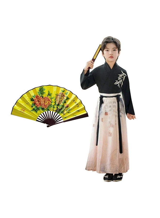 LiangSanZhi Hanfu for Boys Tang Suits with fan Performance Costume Han School Hanfu Boys Chinese Kung Fu Outfit  - Image 2