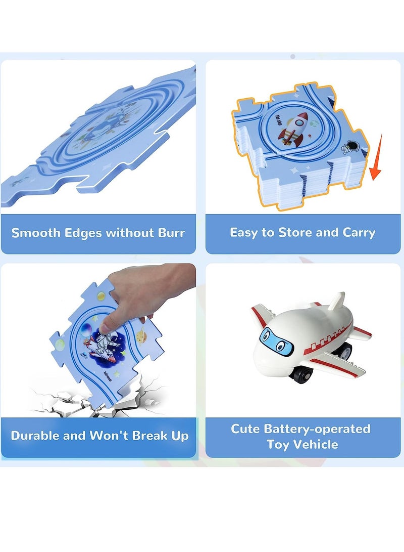 سيوسي ألغاز بلاستيكية جديدة للأطفال من سن 3-5 مع مركبة لطيفة، هدايا ألغاز للأطفال، ألعاب تعليمية للتفكير النقدي، ألعاب للأطفال من 3 و4 و5 و6 سنوات، ألعاب سيارة سباق ممتعة للأطفال وفق مناهج منتسوري - Image 5