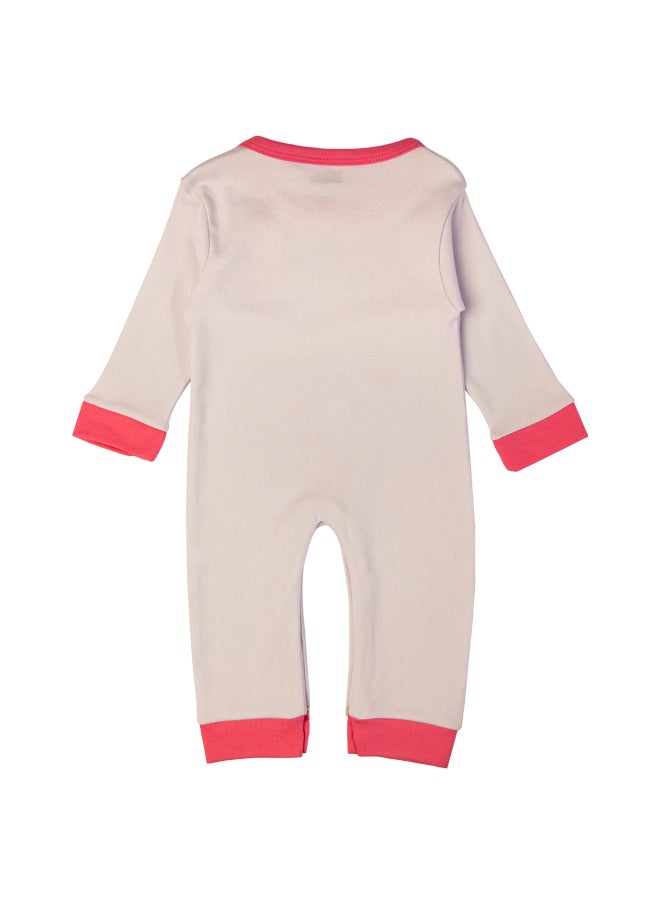 Babies Basic 100% Cotton Printed Long Sleeves Jumpsuit/Romper/Sleepsuit For Babies  - Image 3