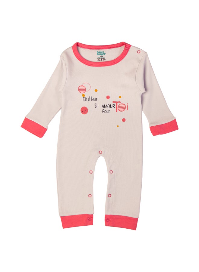 Babies Basic 100% Cotton Printed Long Sleeves Jumpsuit/Romper/Sleepsuit For Babies  - Image 2