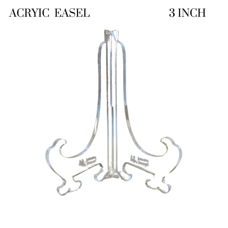 Snoogg عبوة من 10 حاملات عرض خشبية بحجم 3 بوصة للفنانين للوحة القماش، الرسم الحرفي، الصور، البطاقات، الهواتف، وحفلات الزفاف. - Image 2