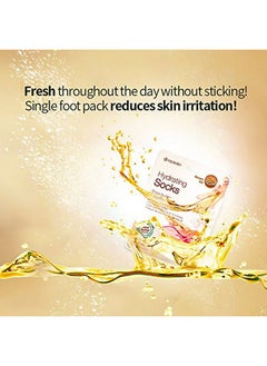 Epielle Epielle Hydrating Foot Masks (Socks 6pk) for foot cracked and dry heel to toe and callus Spa Masks - Shea butter + Jojoba Oil + Vitamin E Moisturize, Mothers Day GIfts  - Image 5