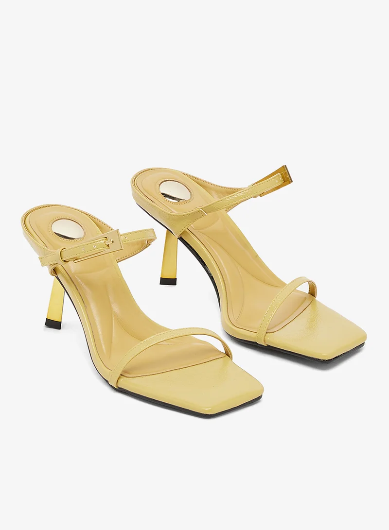 Ginger Yellow heeled_sandals for Women | Best Price UAE