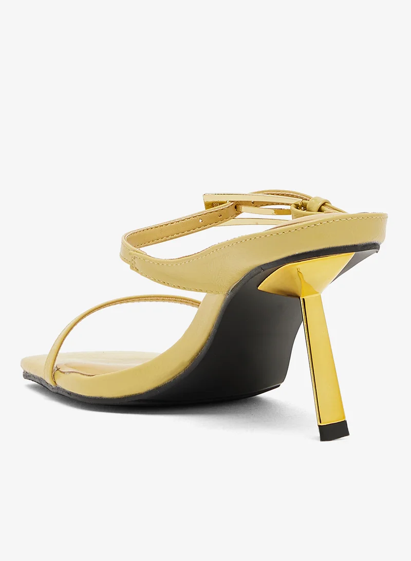 Ginger Yellow heeled_sandals for Women | Best Price UAE