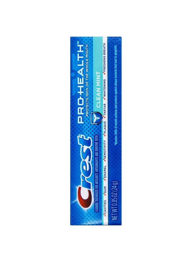 Crest 037000995609 Pro-Health Clean Mint Toothpaste, Smooth Formula 0.85 Oz, Travel Size, (24 Pack) - Image 2