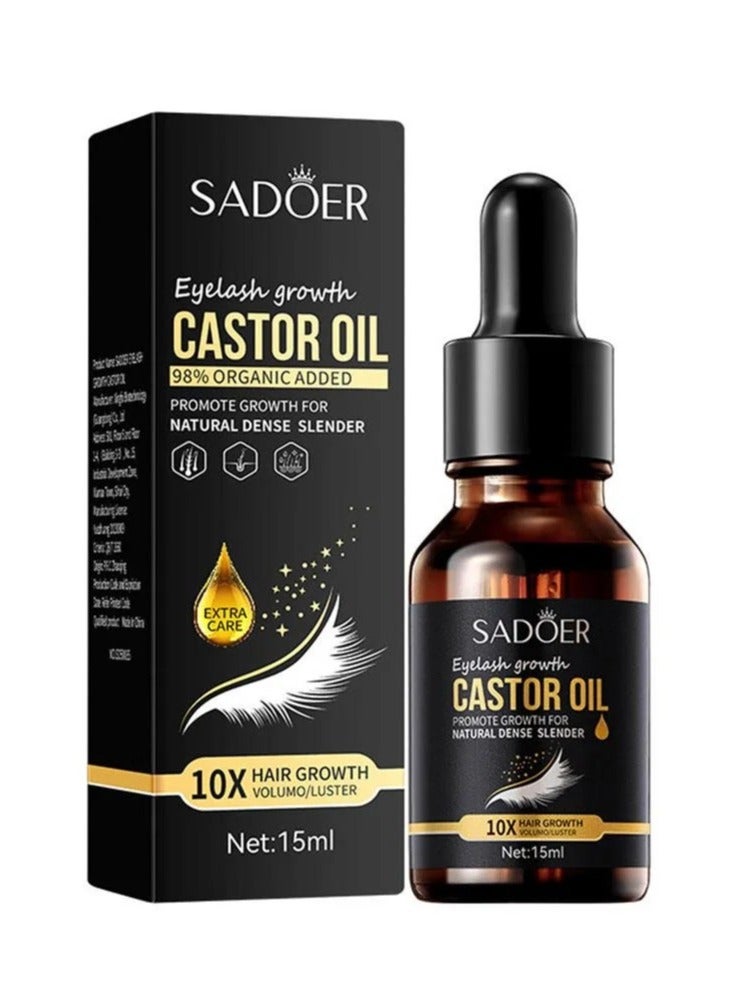 SADOER Eyelash Growth Castor Oil 15ml 