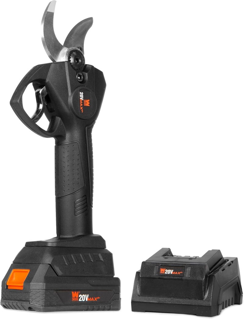 Wen 20V Max Brushless Cordless 1-3/16-Inch Pruning Shears with 2.0Ah Battery and Charger (20731) - Image 2