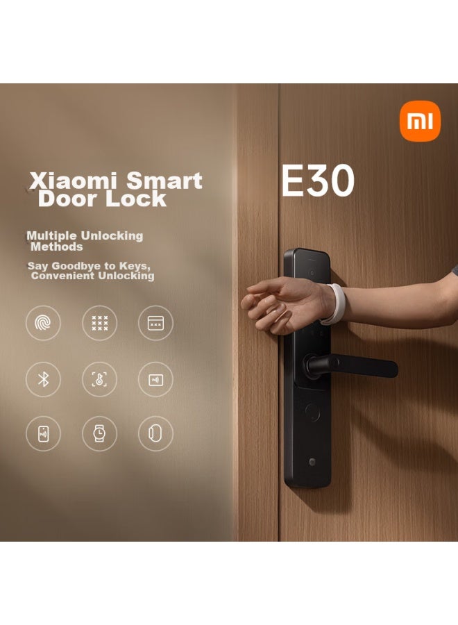 Millet Xiaomi Smart Door Lock E30, C-grade Lock Cylinder, Fingerprint Lock, Electronic Lock For Home Use, Anti-theft Door Lock, Password Lock - Image 3