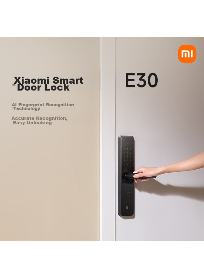 Millet Xiaomi Smart Door Lock E30, C-grade Lock Cylinder, Fingerprint Lock, Electronic Lock For Home Use, Anti-theft Door Lock, Password Lock - Image 2