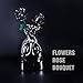 HI-REEKE HIREEKE Black Rose Bouquet Building Block Set Artificial Rose Flower Botanical Building Kit Toy Gothic Decor for Women660PCS - Image 3
