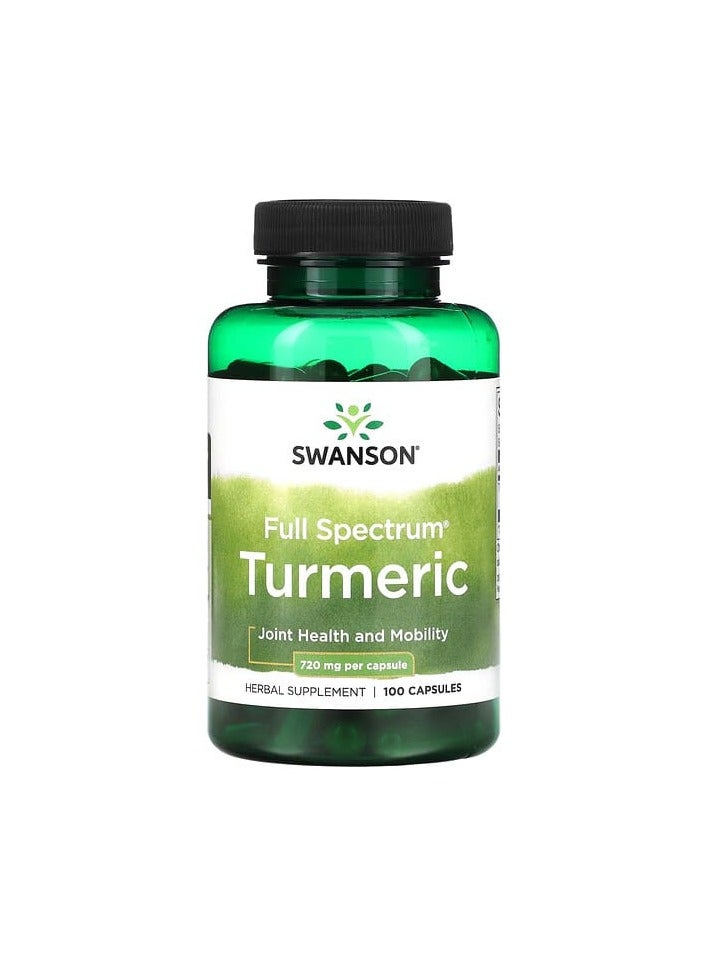SWANSON Full Spectrum Turmeric, 720 mg, 100 Capsules