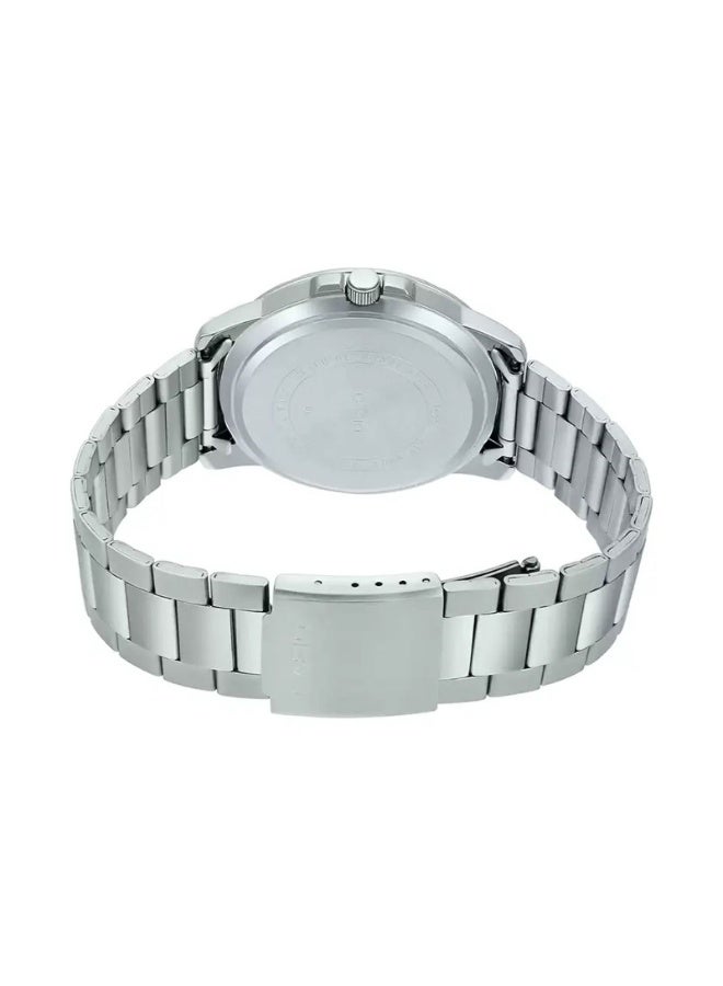 CASIO Mens Blue Dial Stainless Steel Watch - MTP-E335D-2E1VDF - Image 3