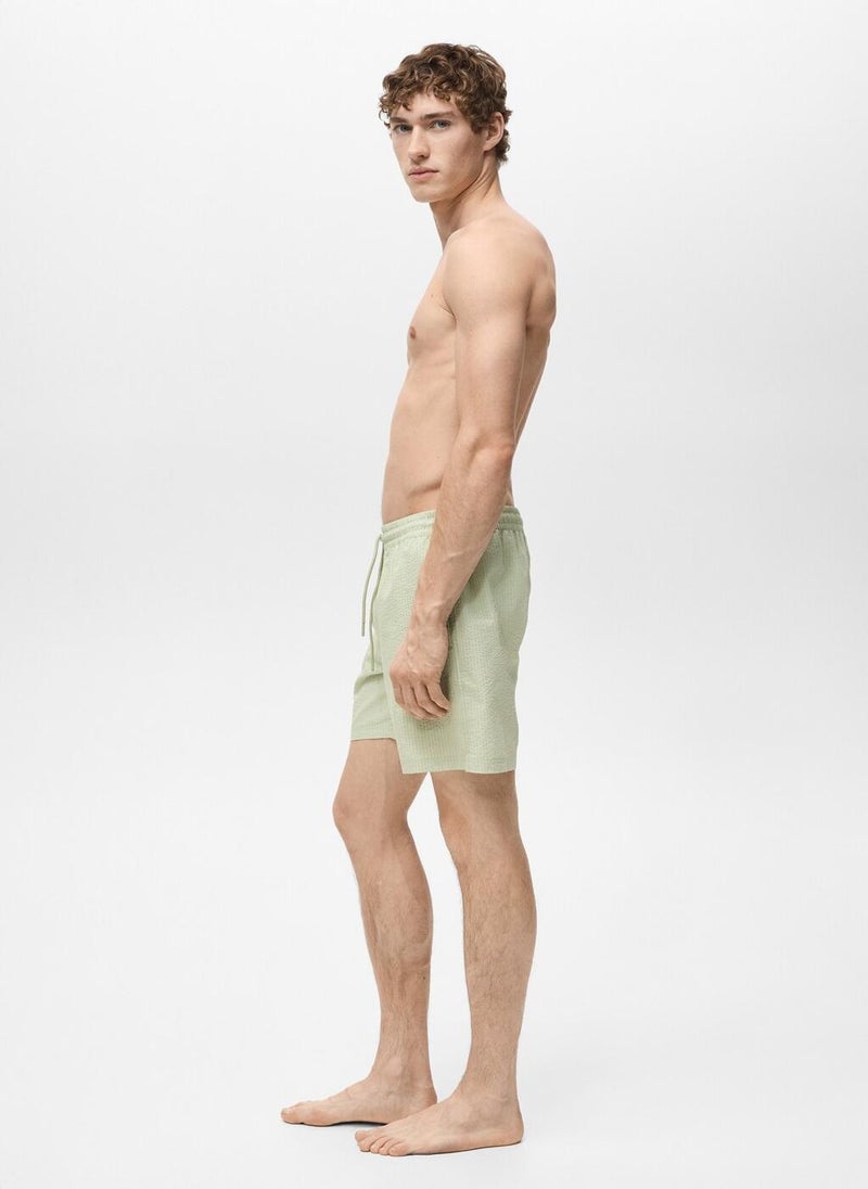 Mango Man Seersucker Swimming Trunks  - Image 3
