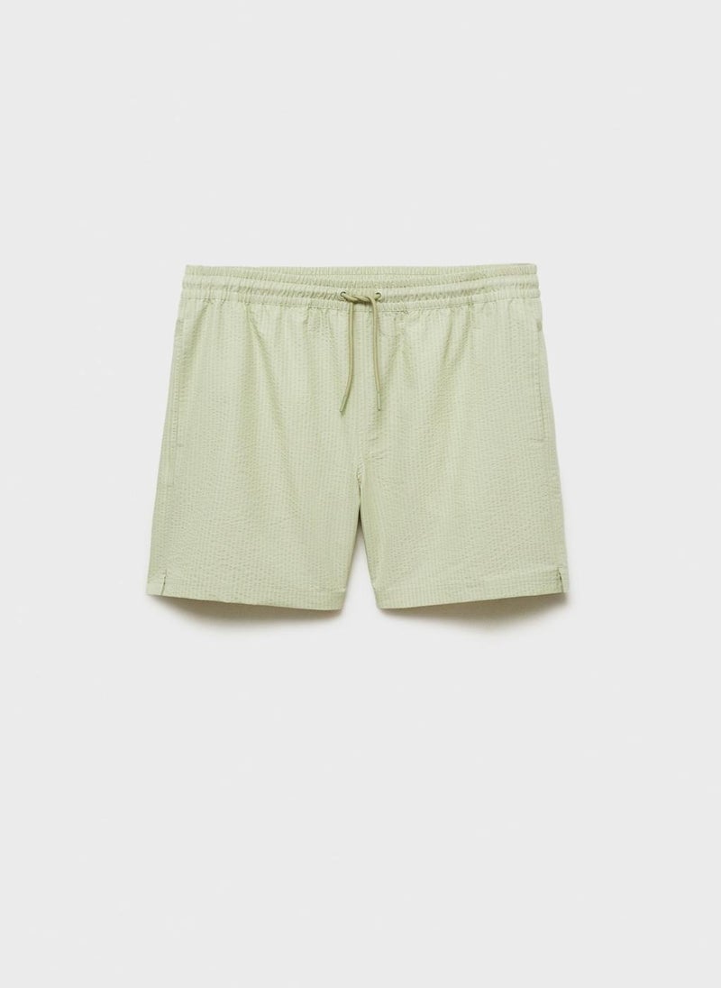 Mango Man Seersucker Swimming Trunks  - Image 5