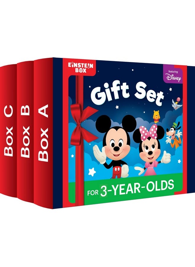 Einstein Box Einstein Box Featuring Disney Birthday Gift Set for 3 Year Old Boys & Girls | 3-in-1 Gift Set of Learning with Disney Characters Including Mickey & Minni Mouse, Simba & Others|  - Image 1