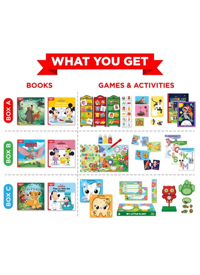 Einstein Box Einstein Box Featuring Disney Birthday Gift Set for 3 Year Old Boys & Girls | 3-in-1 Gift Set of Learning with Disney Characters Including Mickey & Minni Mouse, Simba & Others|  - Image 2