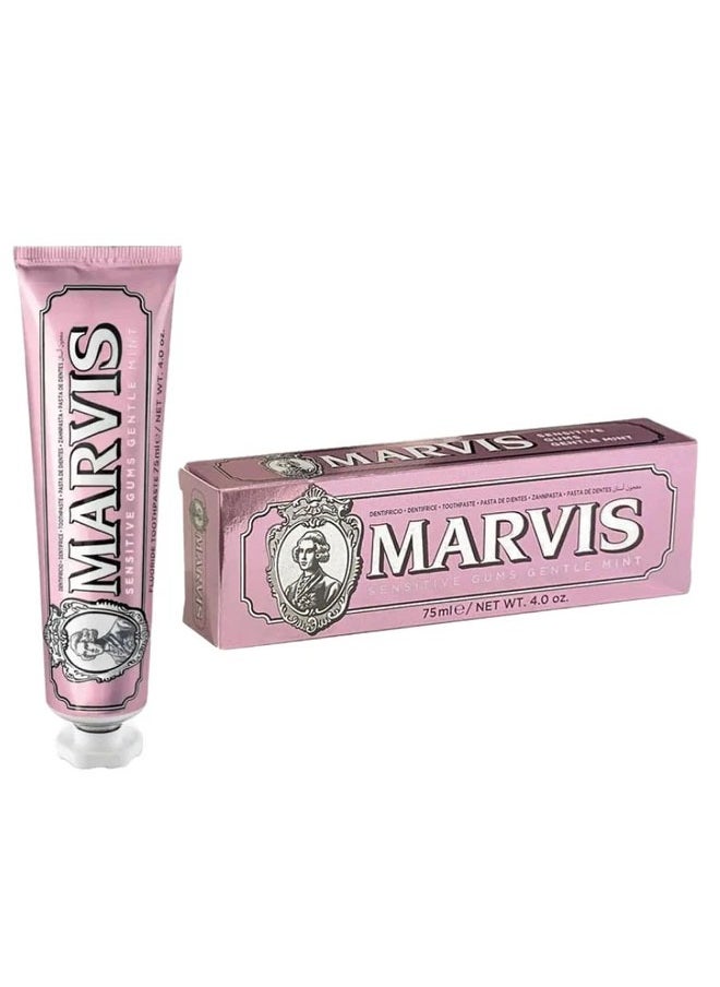 Marvis - Marvis Sensitive Gums Gentle Mint Toothpaste 75ml. - Image 1