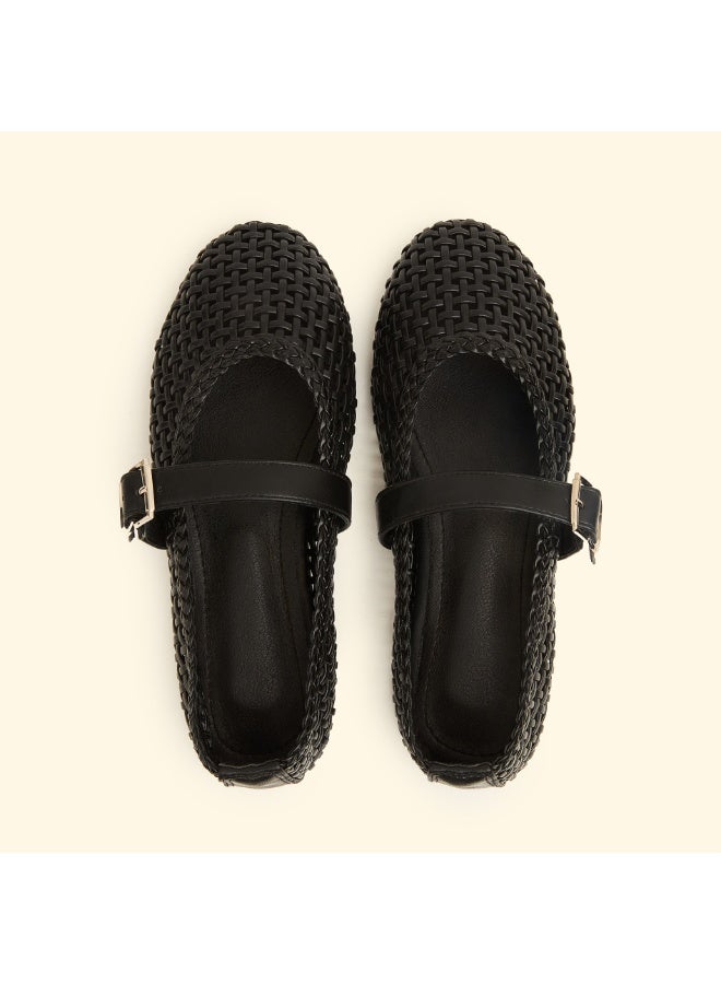 BOU woven-mary-jane-black - Image 2