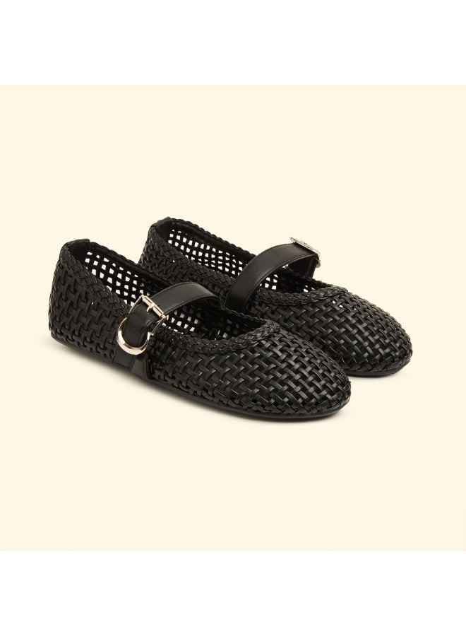 BOU woven-mary-jane-black - Image 1
