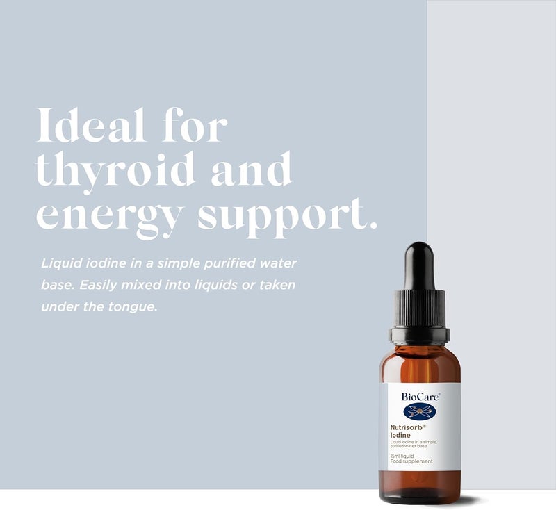 BioCare Nutrisorb Iodine for Thyroid Energy Support 15ml - Image 2