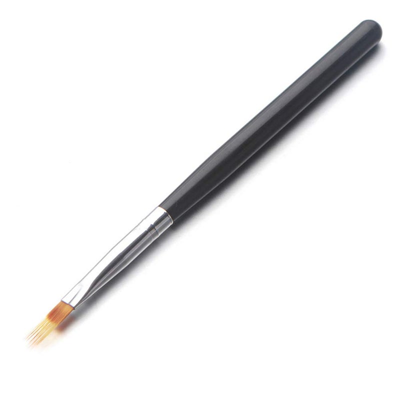 WOKOTO WOKOTO Black Wood Handle Ombre Brush Gel Acrylic Nail Brush Manicure Tools For Gradient UV Gel Nail