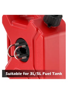 SYOSI Fuel Oil Tank Bracket Lock, Fastener Mount Petrol Can Jerry Cans Holder Spare Oil Tanks Bracket for 3L / 5L Fuel Tank On Motorcycle Off-Road Vehicles Upgraded  - Image 5