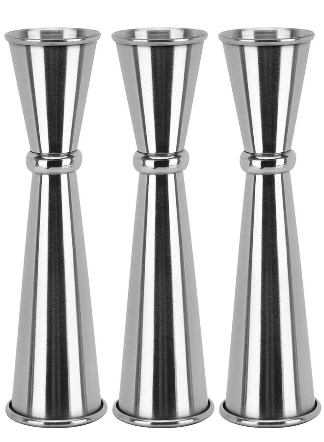 تي بيست ماكس مجموعة من 3 أكواب قياس للمشروبات، كوب قياس مزدوج للكوكتيل سعة 2 أونصة وكوب قياس من الفولاذ المقاوم للصدأ سعة 1 أونصة - Image 1