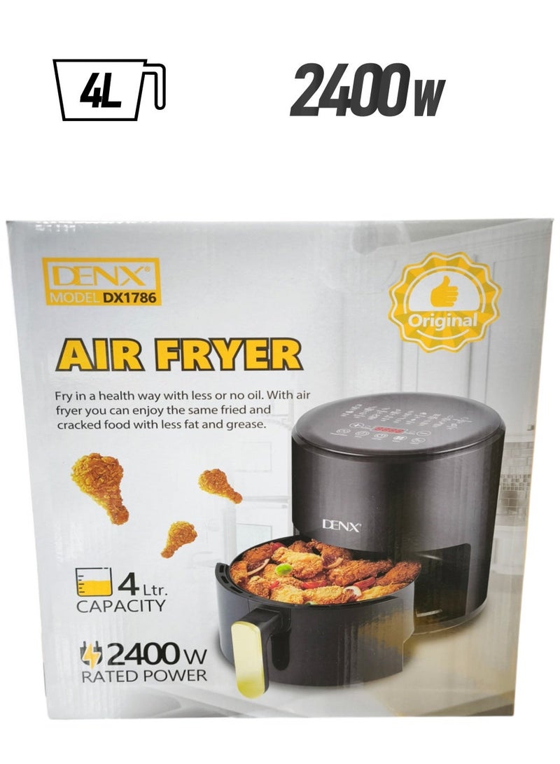 Denx Air Fryer 4 Litre Capacity and 2400W Power - Image 2