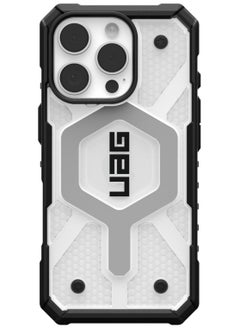 Urban Armor Gear UAG Pathfinder Clear MagSafe for iPhone 16 PRO Case Cover [18 Feet Drop tested]  - Ice | Silver  - Image 4