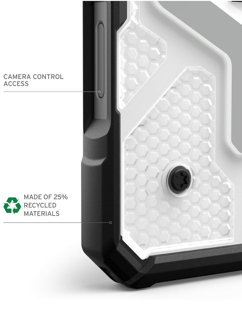 Urban Armor Gear - UAG Pathfinder Clear MagSafe for iPhone 16 PRO Case Cover [18 Feet Drop tested]  - Ice | Silver - Image 1