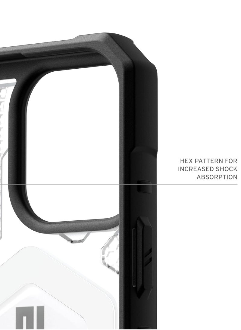 Urban Armor Gear - UAG Pathfinder Clear MagSafe for iPhone 16 PRO Case Cover [18 Feet Drop tested]  - Ice | Silver - Image 1