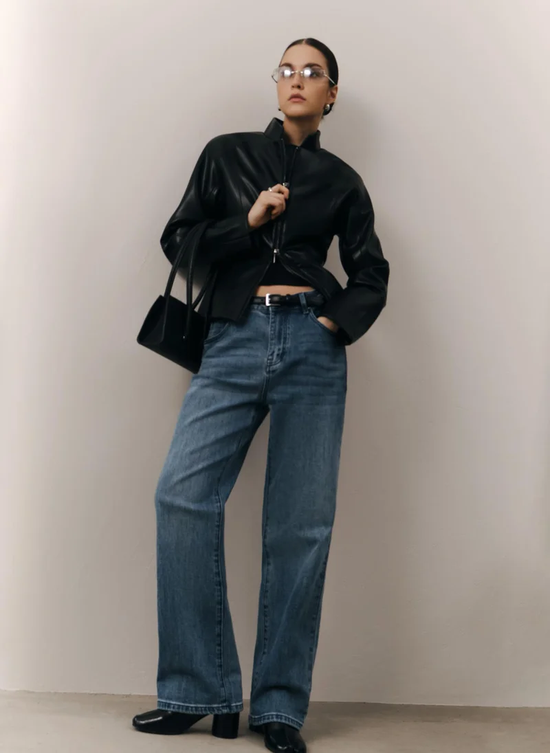 Lichi  Straight light-wash denim jeans for Women | Best Price UAE