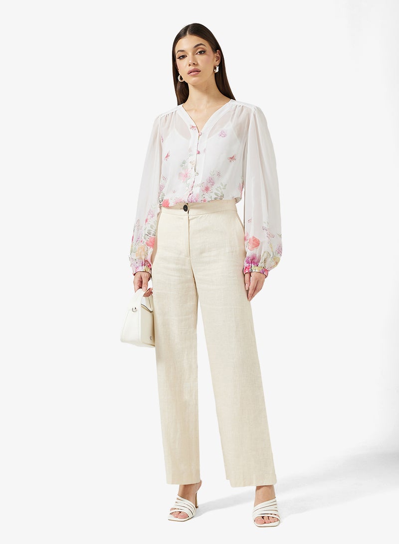 ELLA Floral Print Shirt - Image 4