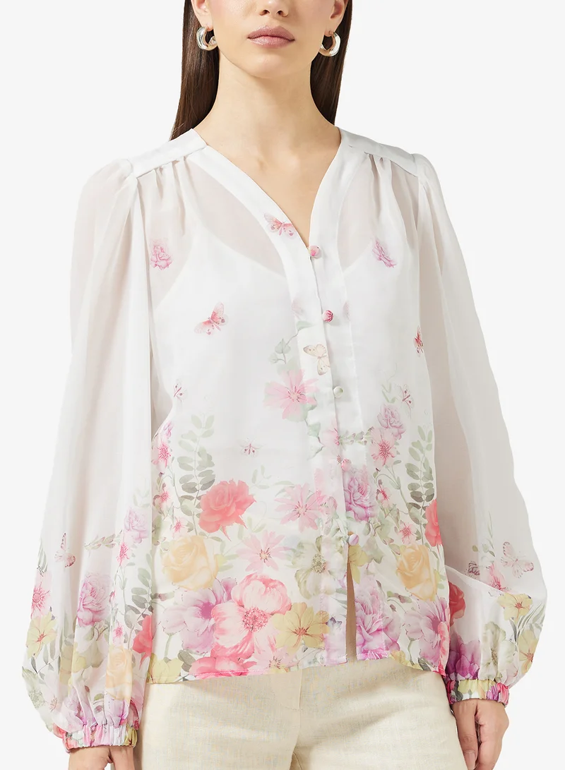 ايلا Floral Print Shirt