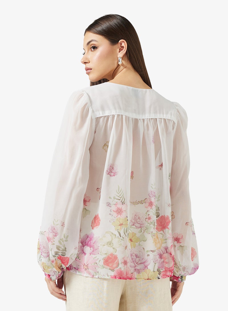 ELLA Floral Print Shirt - Image 2