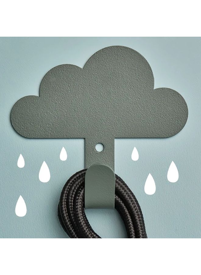 1 قطعة خطاف مفتاح أبيض بدون حفر خالٍ من اللاصق متين لتعليق على الحائط أو الباب - Image 3