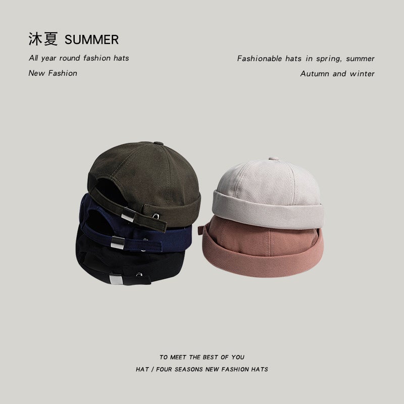 Versatile Fashion Beret Unisex Autumn Winter Black  - Image 3