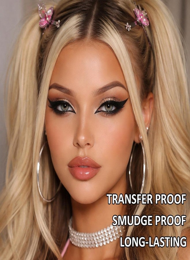 Jutqut Waterproof Black Liquid Eyeliner, Long-lasting Eye Liner with Ultra-Fine Brush-Tip for Precise Finish, Smudge-Proof Transfer-Resistant Formula, Smooth Glide Micro Angled Liquid Liner Pen - Image 5
